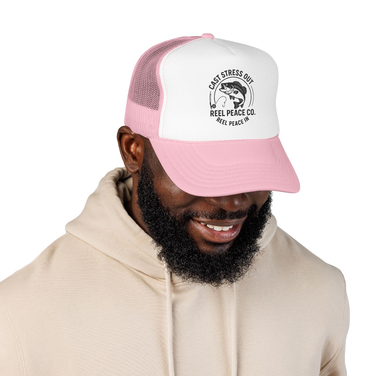 Cast Stress Out Embroidered Hat (Black Logo)