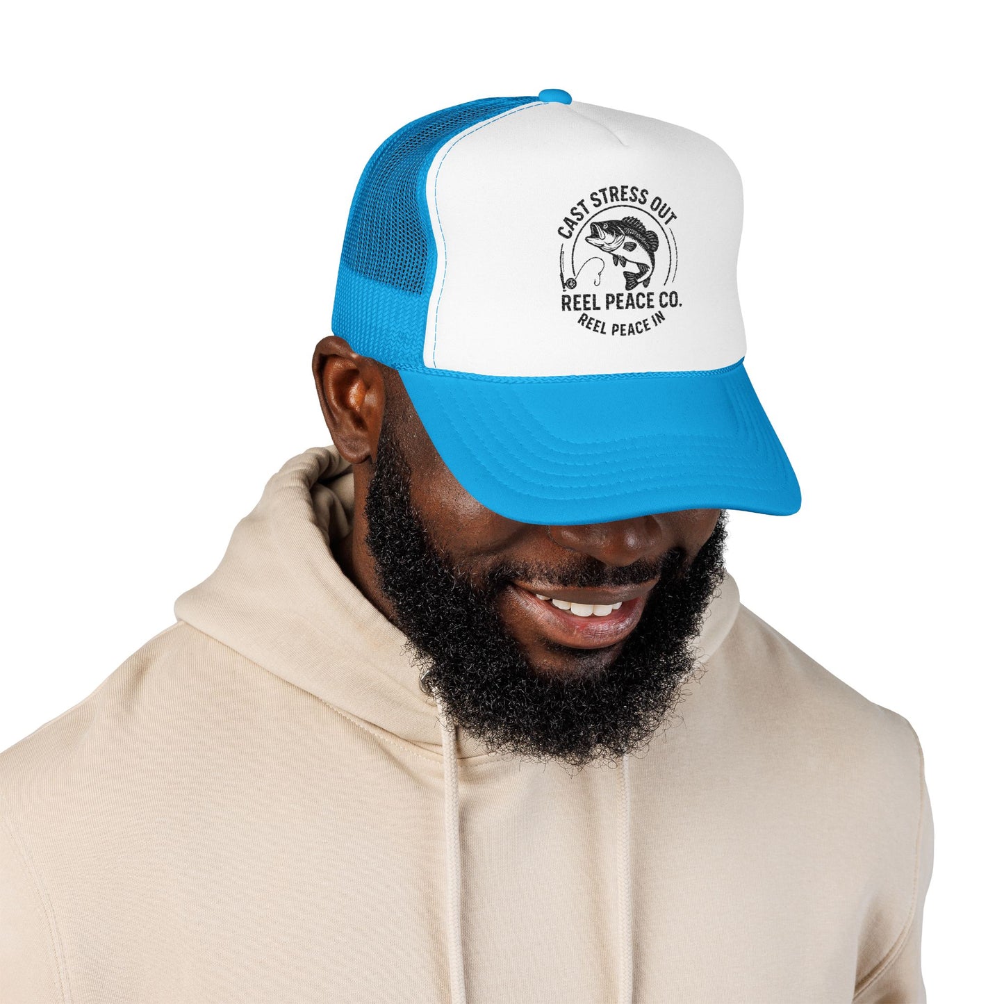 Cast Stress Out Embroidered Hat (Black Logo)