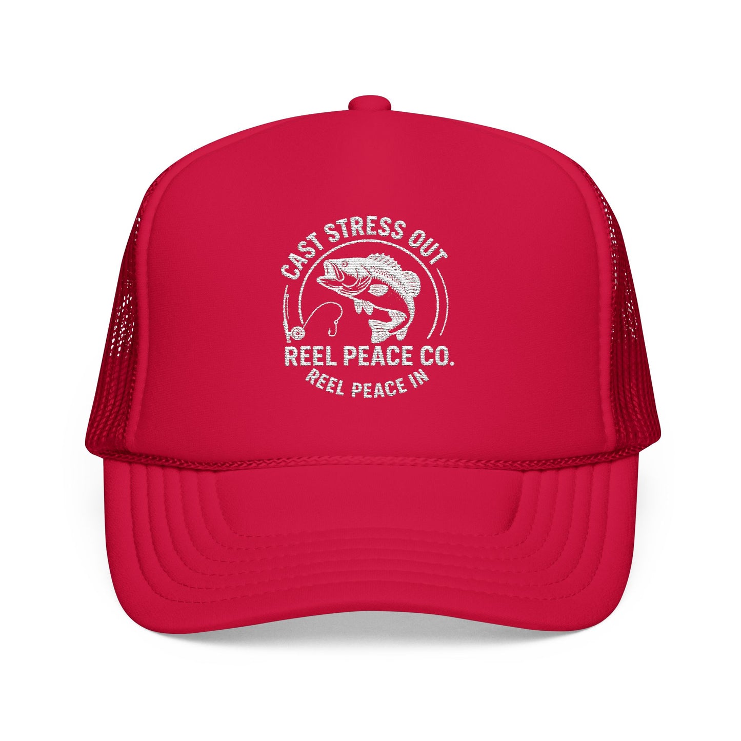 Cast Stress Out Embroidered Hat (White Logo)