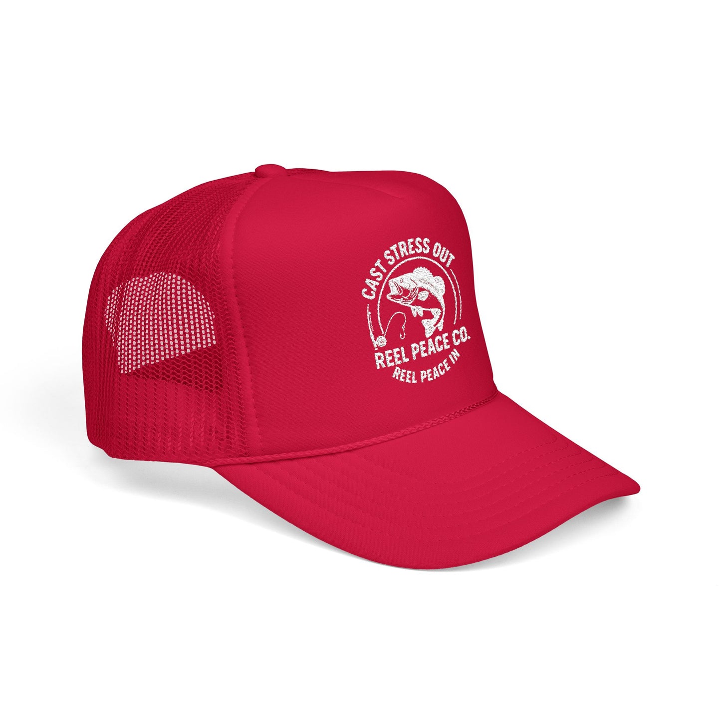 Cast Stress Out Embroidered Hat (White Logo)