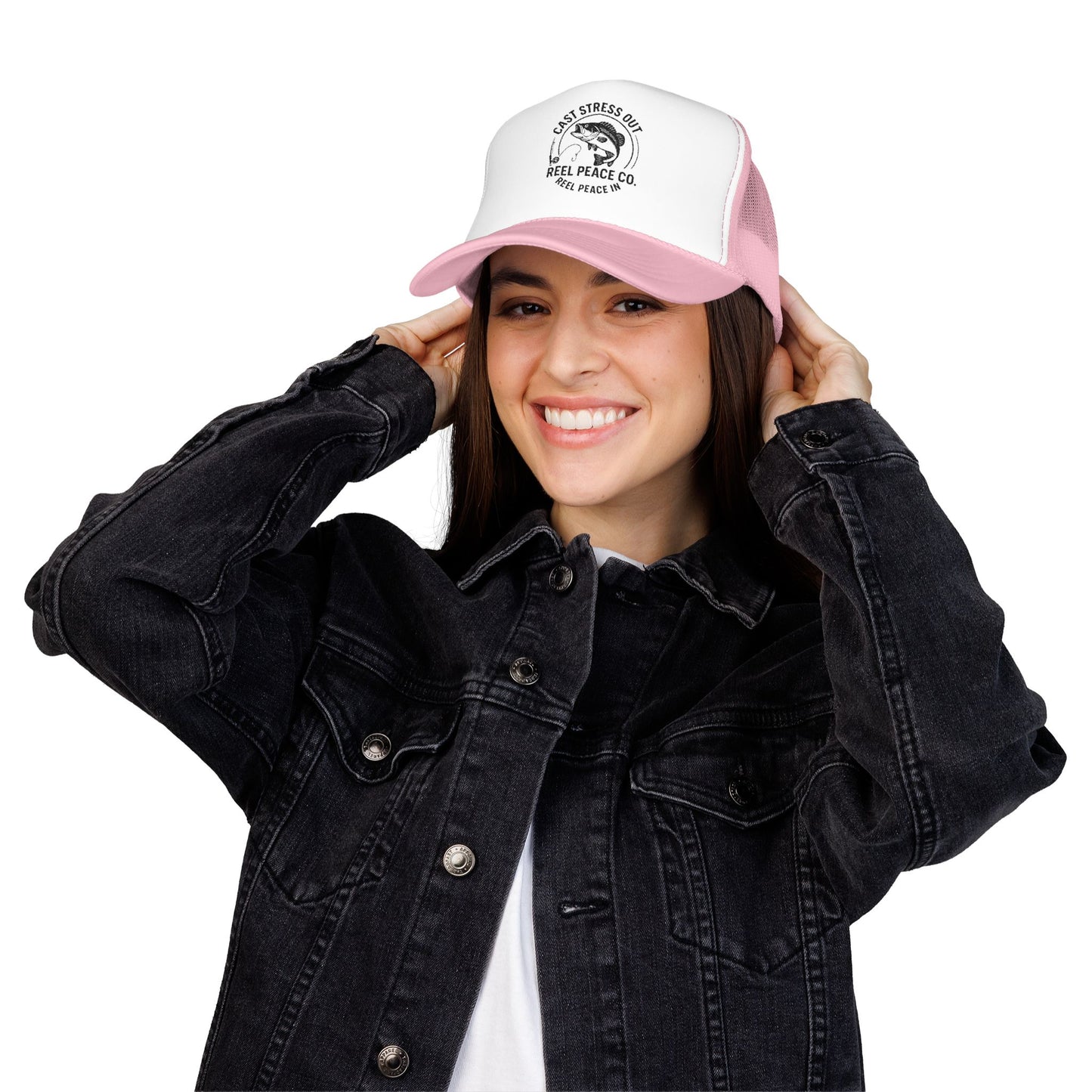 Cast Stress Out Embroidered Hat (Black Logo)