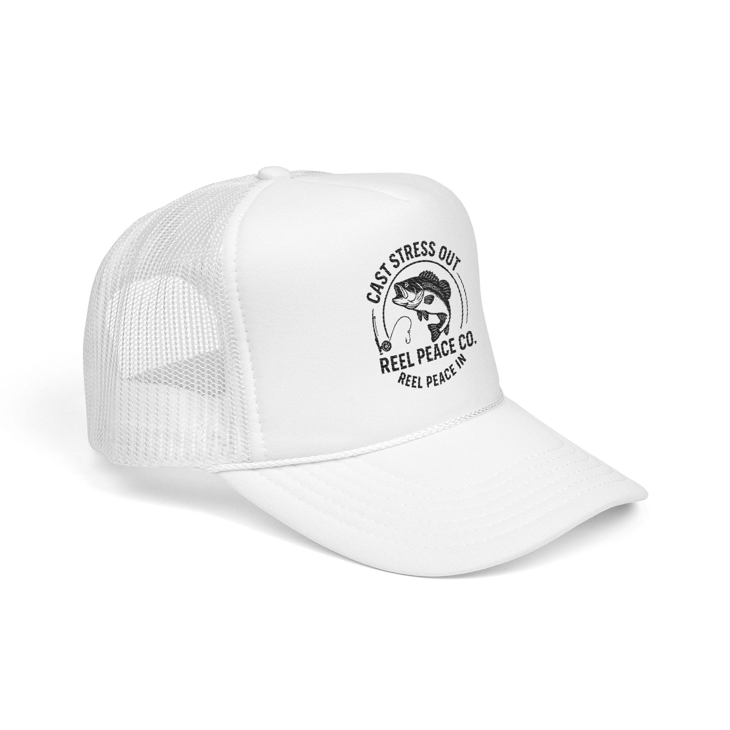 Cast Stress Out Embroidered Hat (Black Logo)