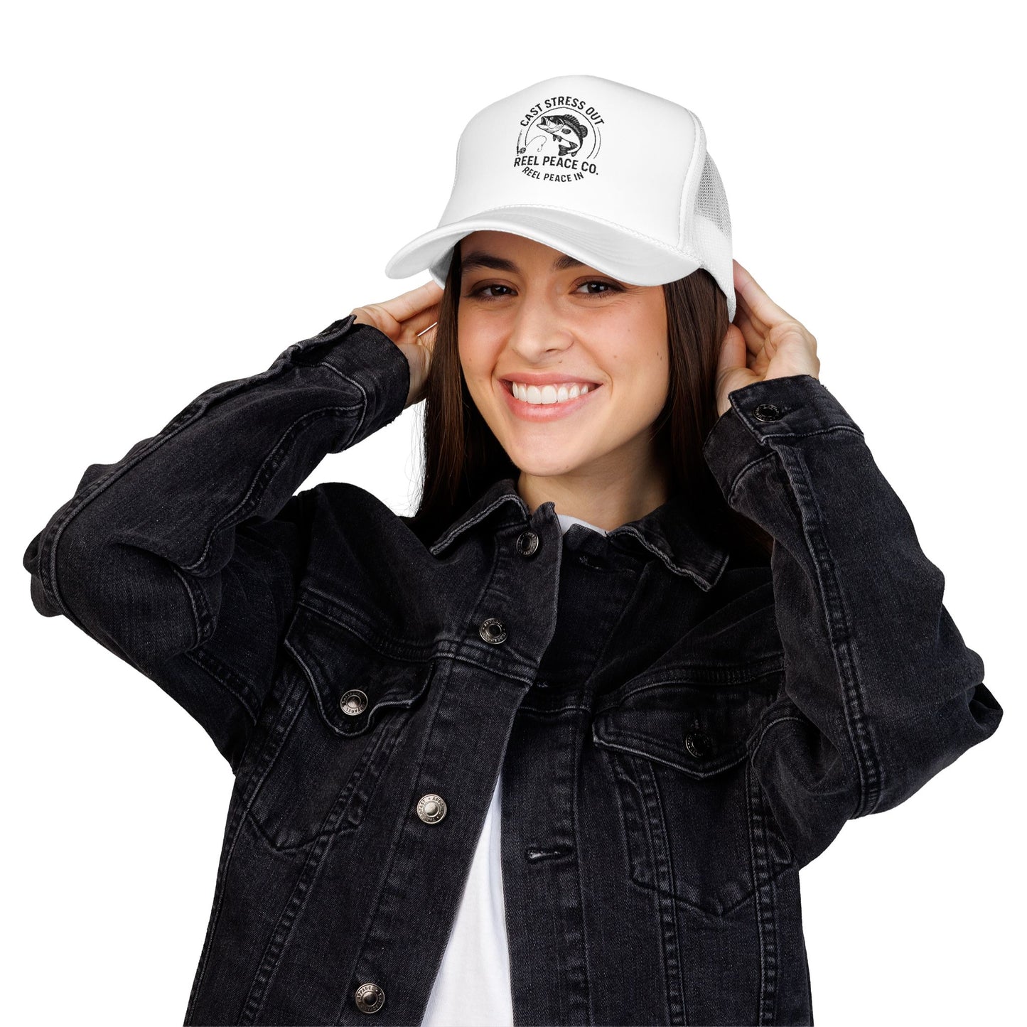 Cast Stress Out Embroidered Hat (Black Logo)