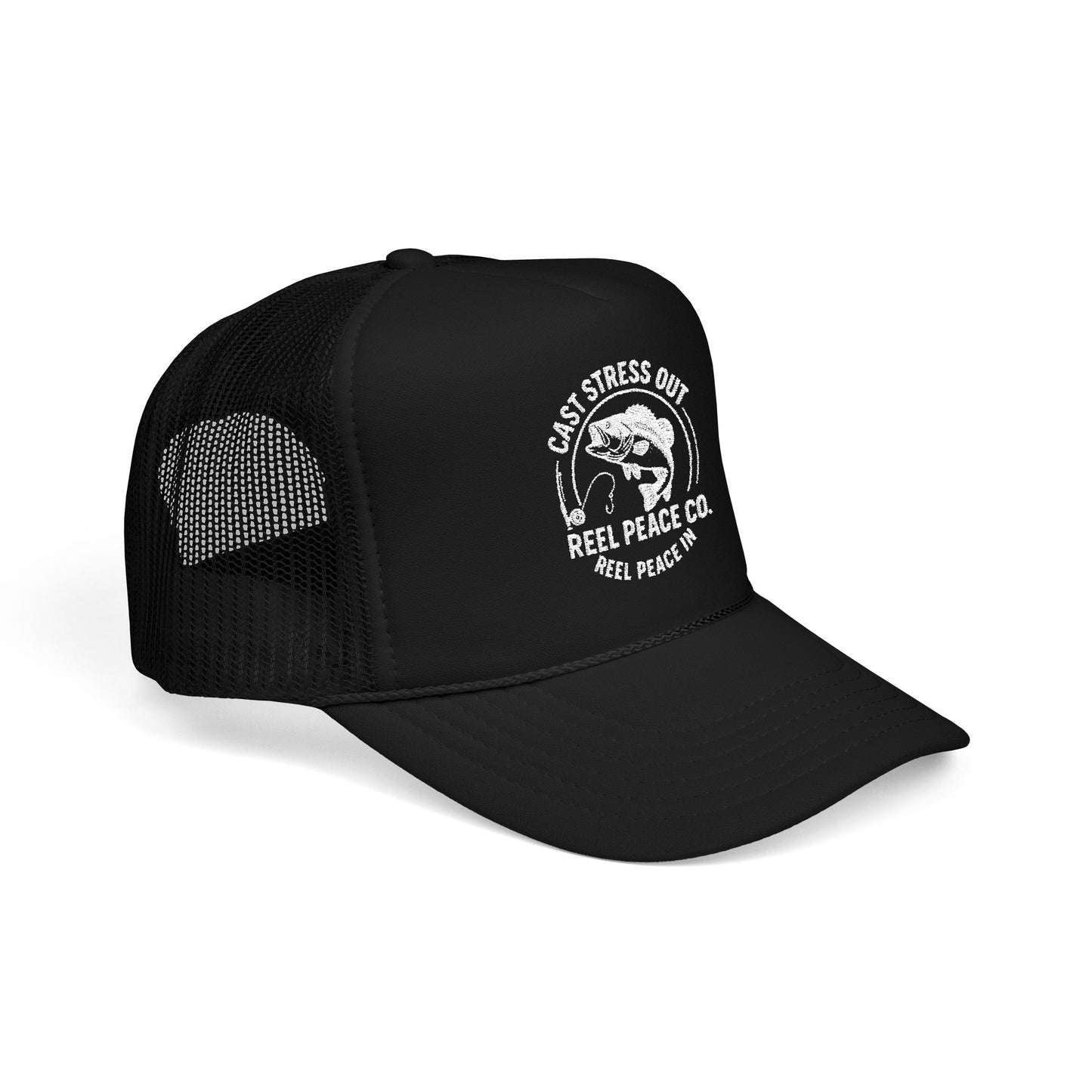 Cast Stress Out Embroidered Hat (White Logo)
