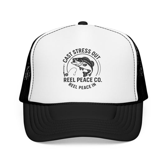 Cast Stress Out Embroidered Hat (Black Logo)